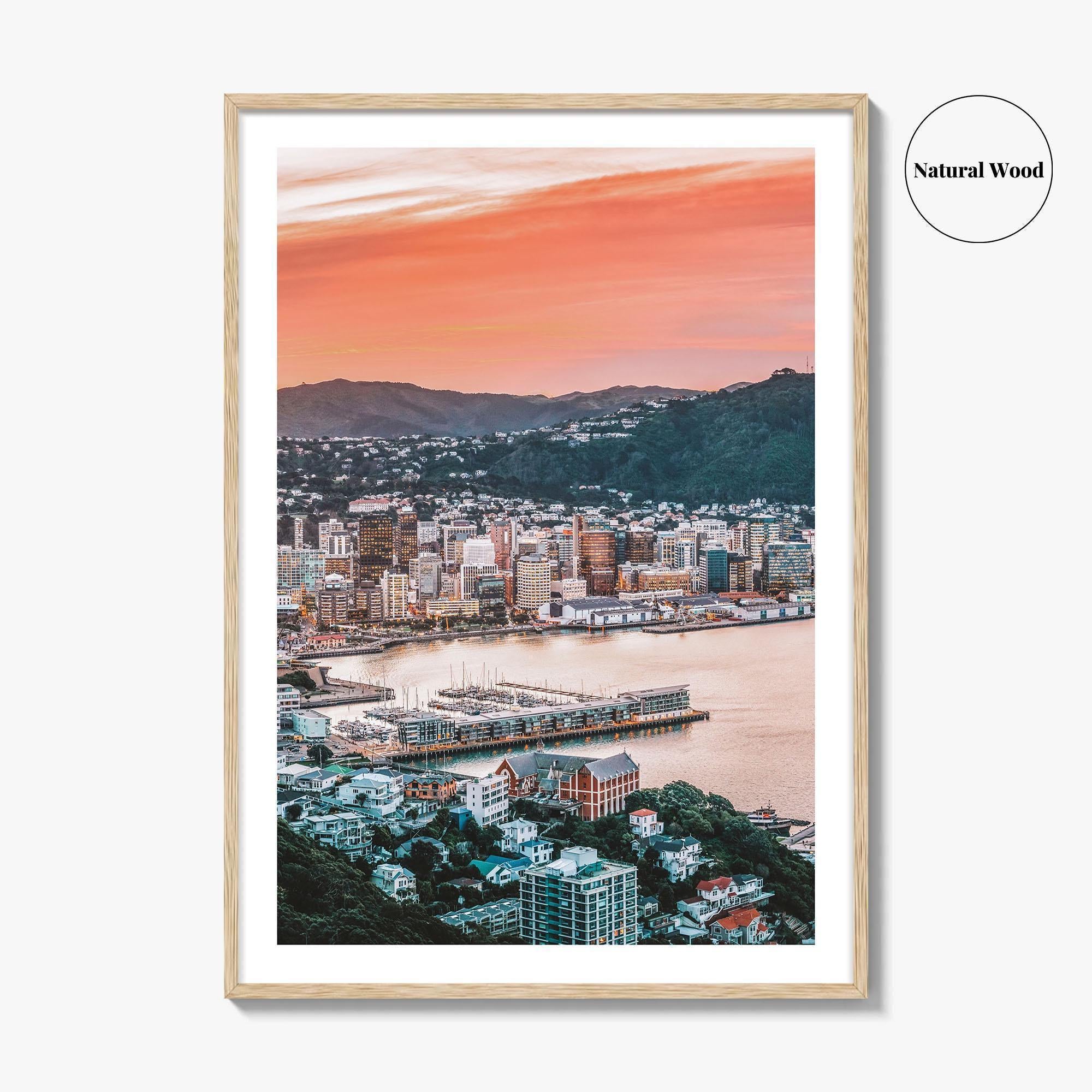 Wellington Fine Art Photo Print, Mount Victoria, New Zealand, Harbour, Wall Decor, Poster