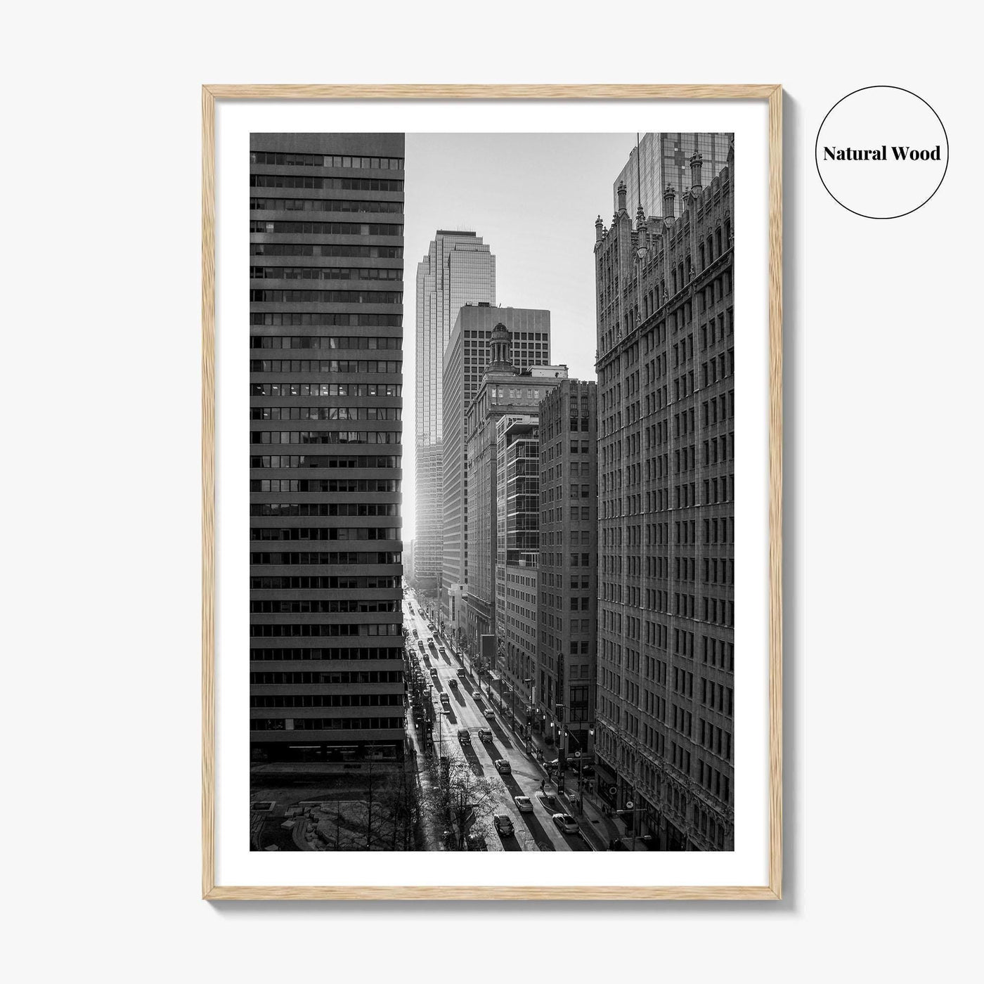 Dallas Skyline Black and White Fine Art Photo Print, Downtown Texas USA Poster