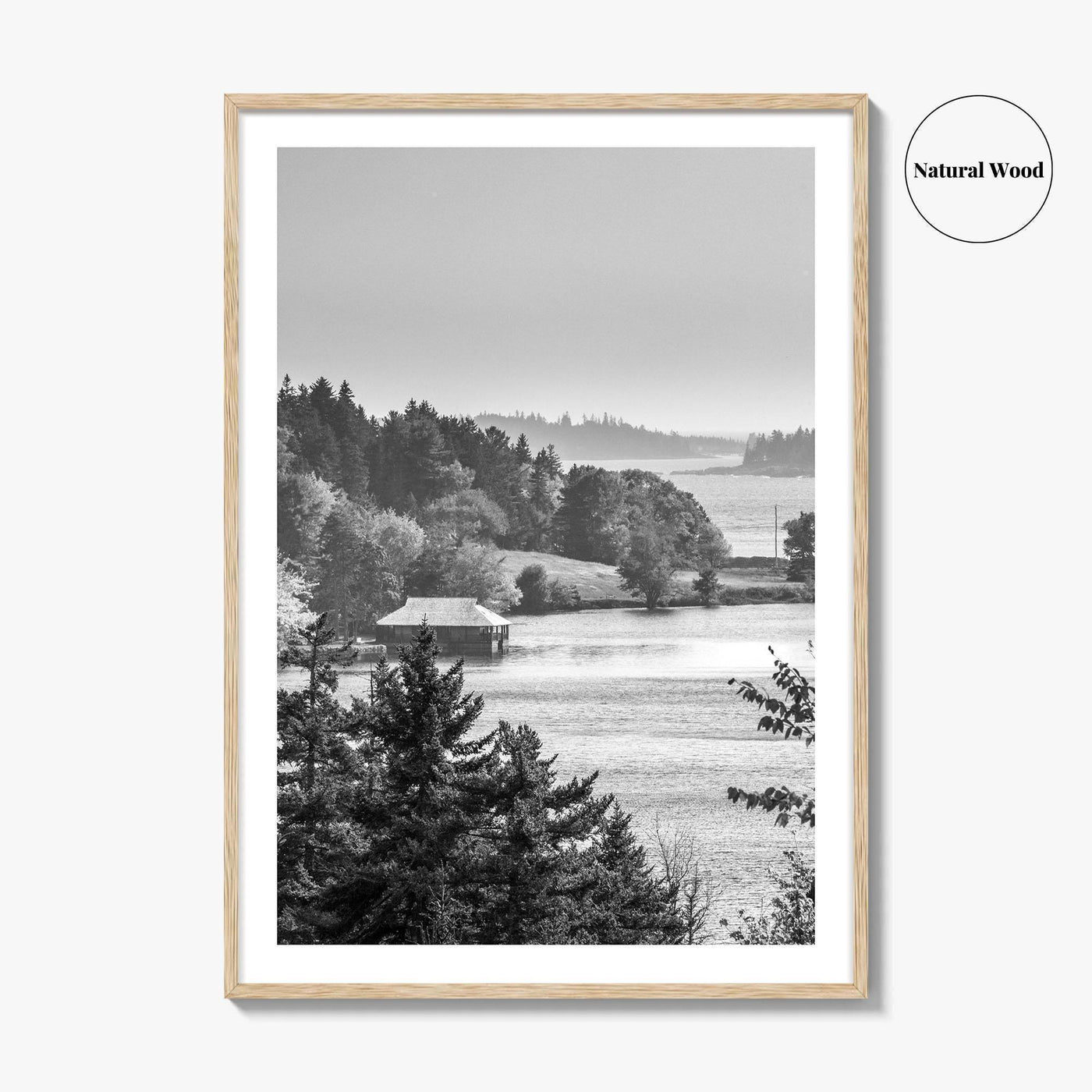 Acadia National Park Black and White Fine Art Photo Print, Bar Harbor Maine Poster