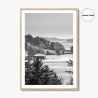 Acadia National Park Black and White Fine Art Photo Print, Bar Harbor Maine Poster