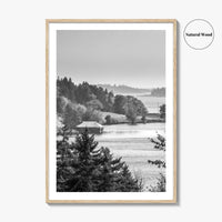 Acadia National Park Black and White Fine Art Photo Print, Bar Harbor Maine Poster