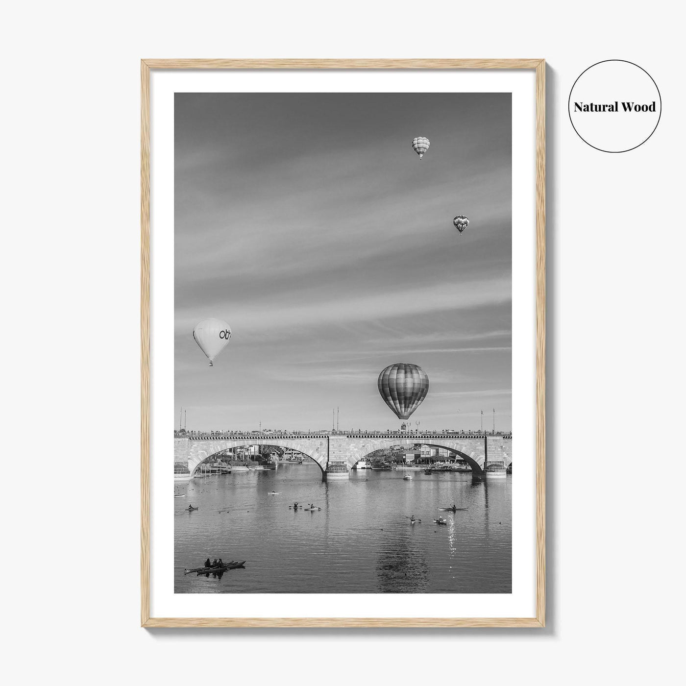 Lake Havasu City Black and White Fine Art Photo Print, London Bridge Arizona Poster
