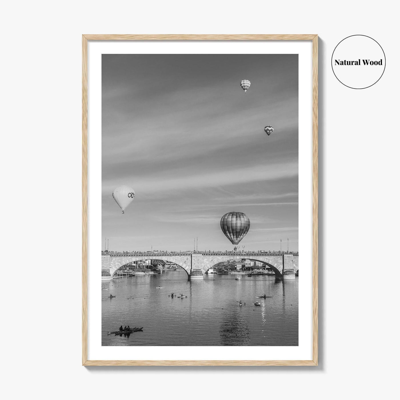 Lake Havasu City Black and White Fine Art Photo Print, London Bridge Arizona Poster