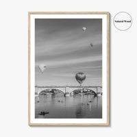 Lake Havasu City Black and White Fine Art Photo Print, London Bridge Arizona Poster