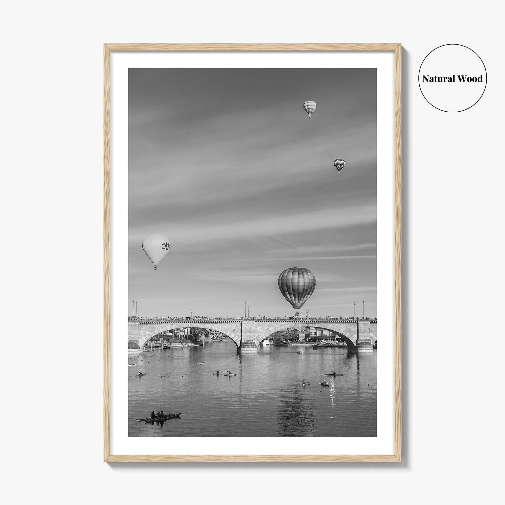 Lake Havasu City Black and White Fine Art Photo Print, London Bridge Arizona Poster