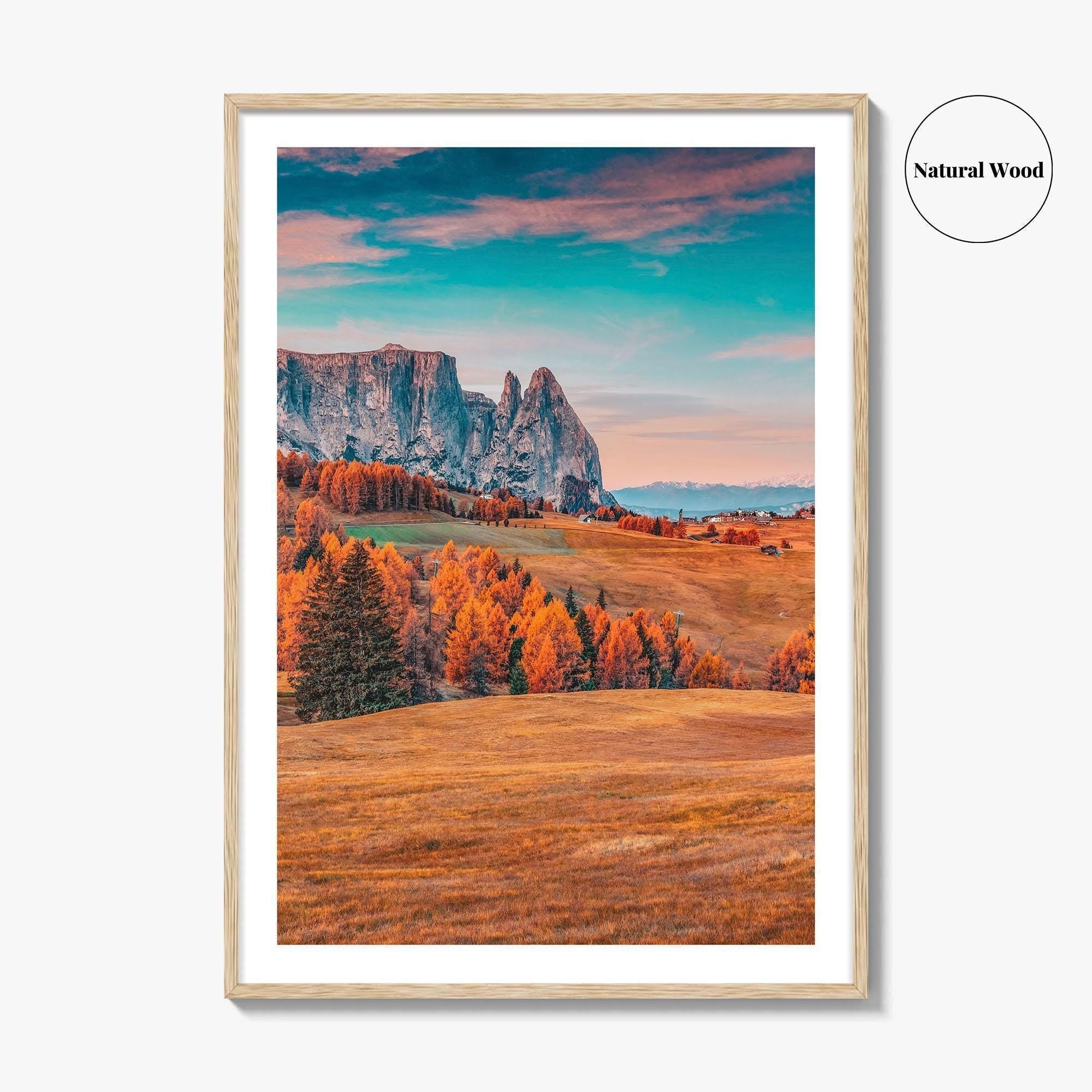 Alpe Di Siusi Fine Art Photo Print, Dolomites, Ortisei, South Tyrol Italy Poster