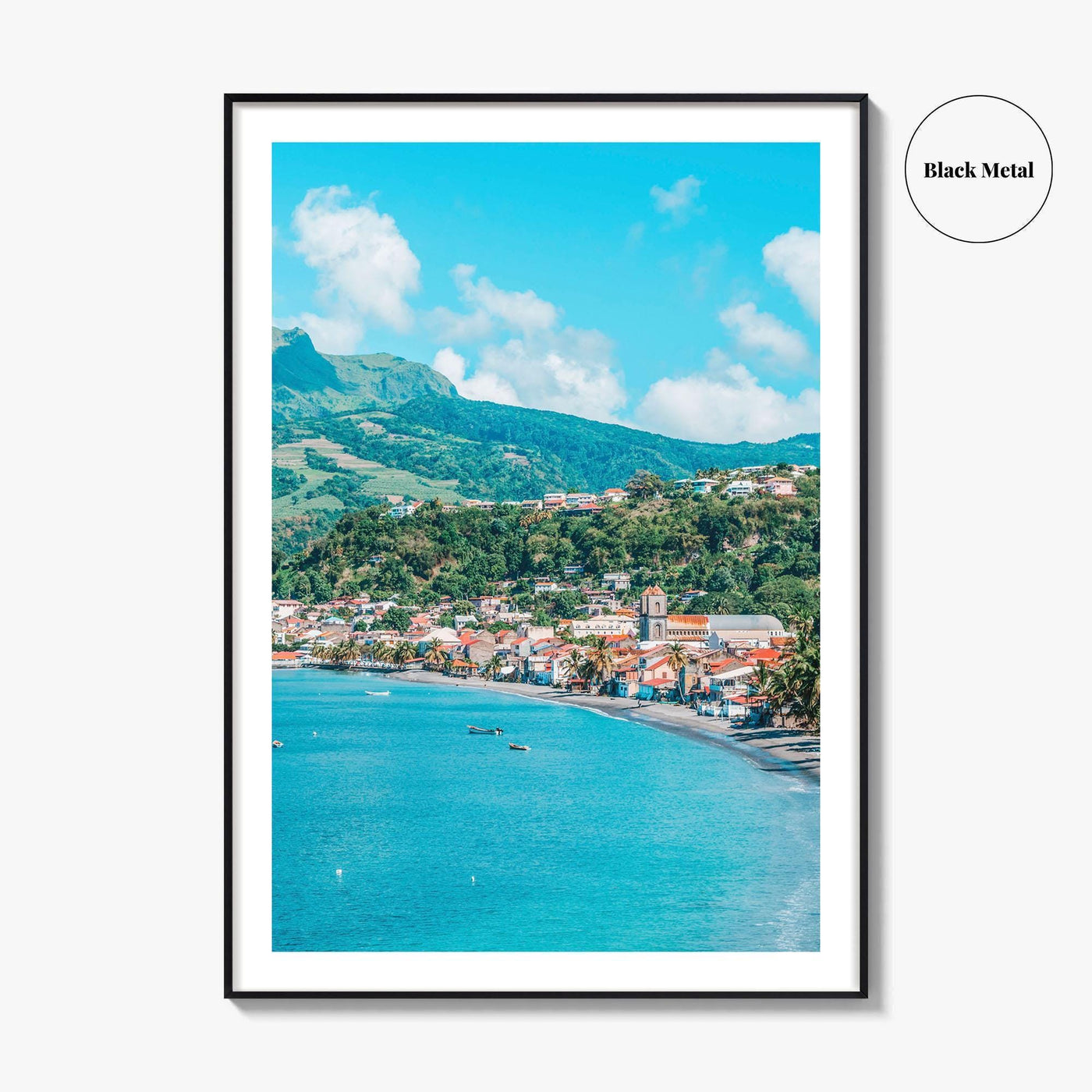Martinique Fine Art Photo Print, Saint-Pierre, Mount Pelée Volcano, Caribbean Wall Decor