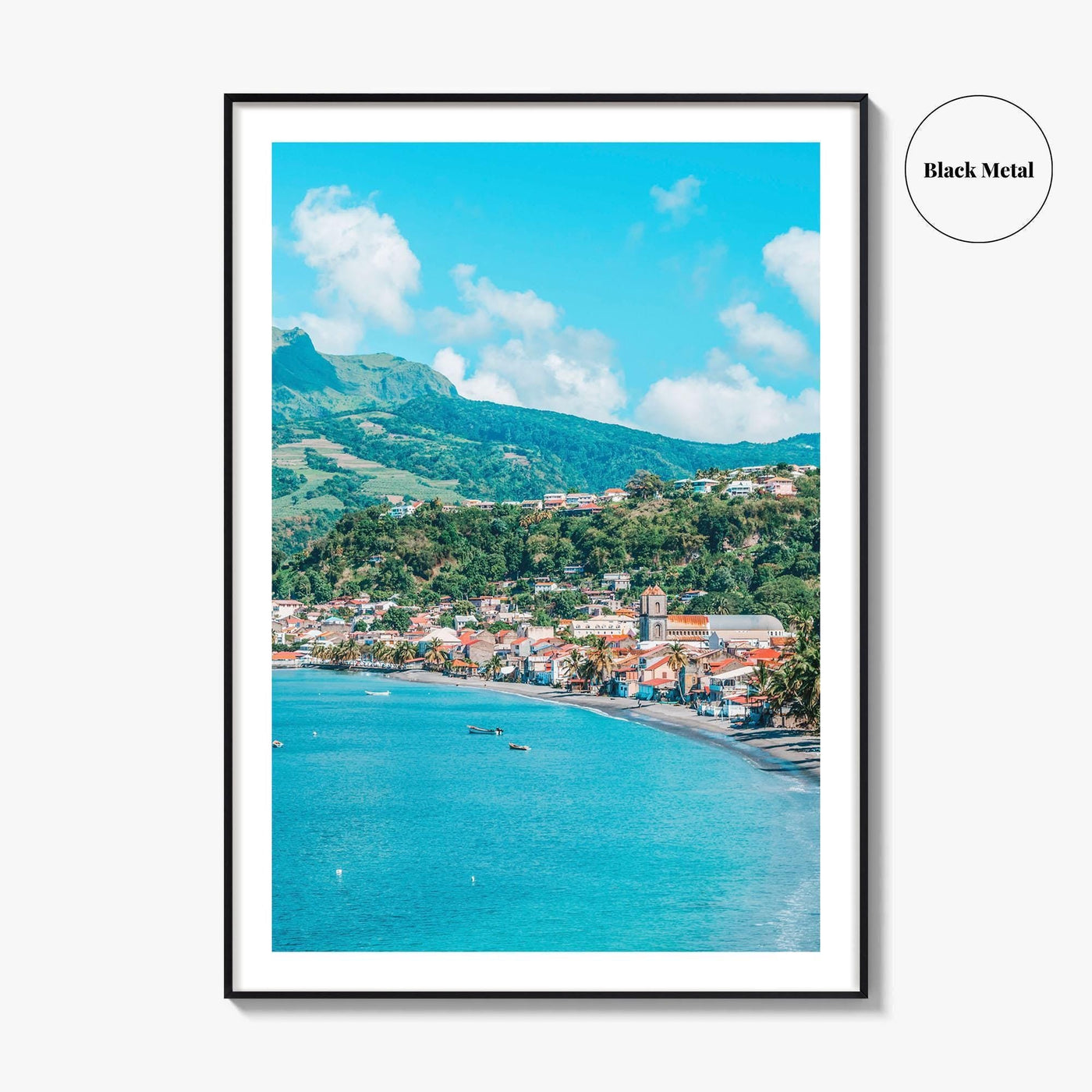 Martinique Fine Art Photo Print, Saint-Pierre, Mount Pelée Volcano, Caribbean Wall Decor