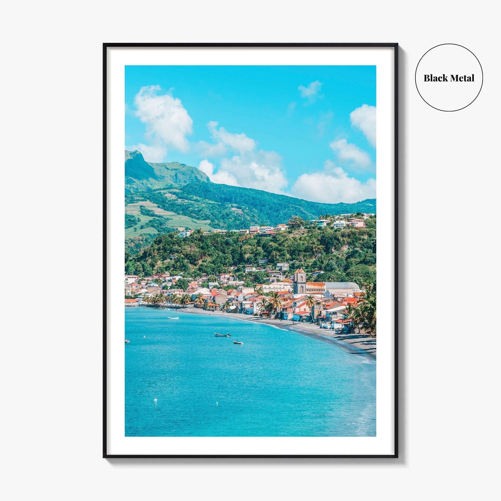 Martinique Fine Art Photo Print, Saint-Pierre, Mount Pelée Volcano, Caribbean Wall Decor