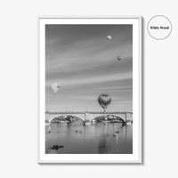 Lake Havasu City Black and White Fine Art Photo Print, London Bridge Arizona Poster