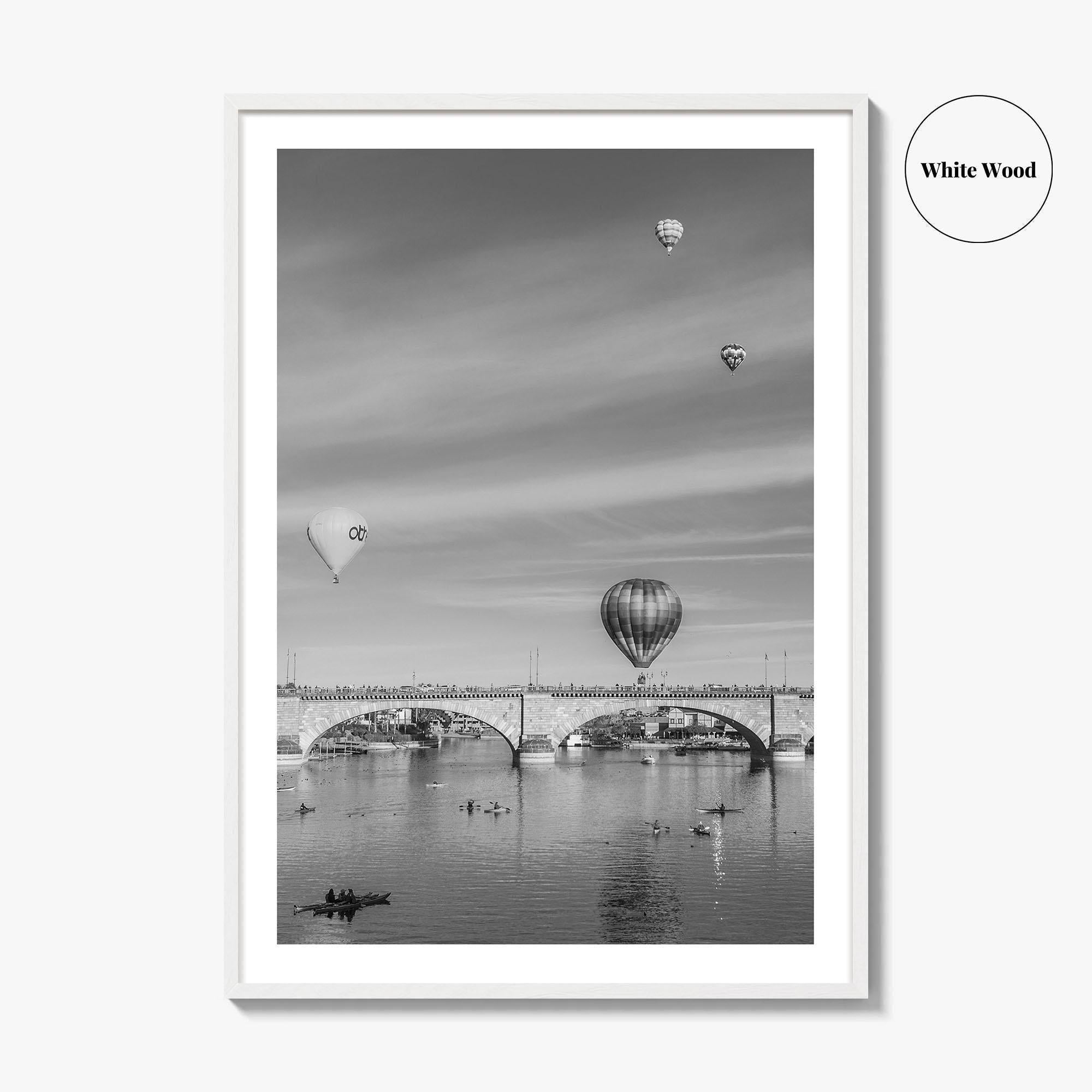 Lake Havasu City Black and White Fine Art Photo Print, London Bridge Arizona Poster