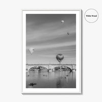 Lake Havasu City Black and White Fine Art Photo Print, London Bridge Arizona Poster