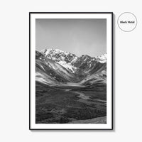 Denali National Park Black and White Fine Art Photo Print, Alaska, USA Poster