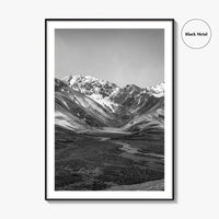 Denali National Park Black and White Fine Art Photo Print, Alaska, USA Poster