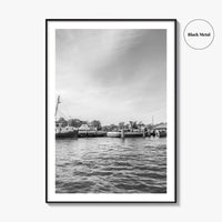 Greenport Black and White Fine Art Photo Print, Long Island New York NY Poster
