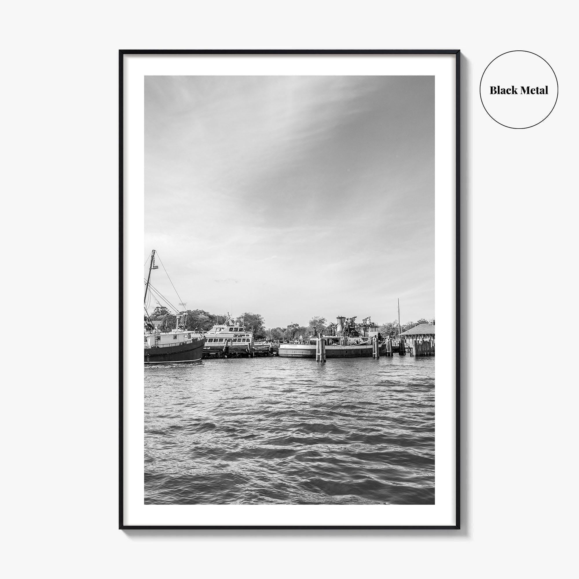 Greenport Black and White Fine Art Photo Print, Long Island New York NY Poster