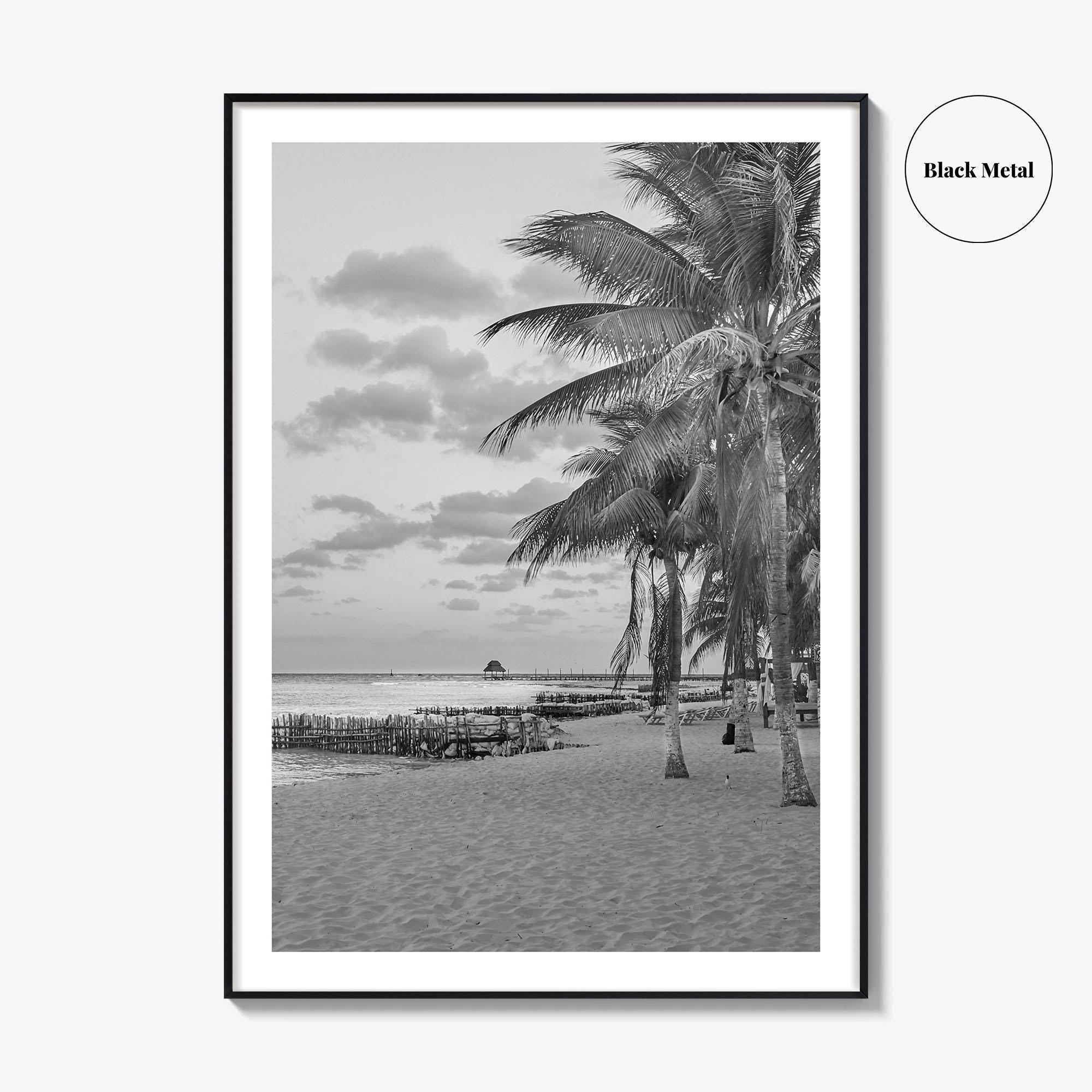 Isla Mujeres Black and White Fine Art Photo Print, Playa Norte, Mexico, Cancun Poster