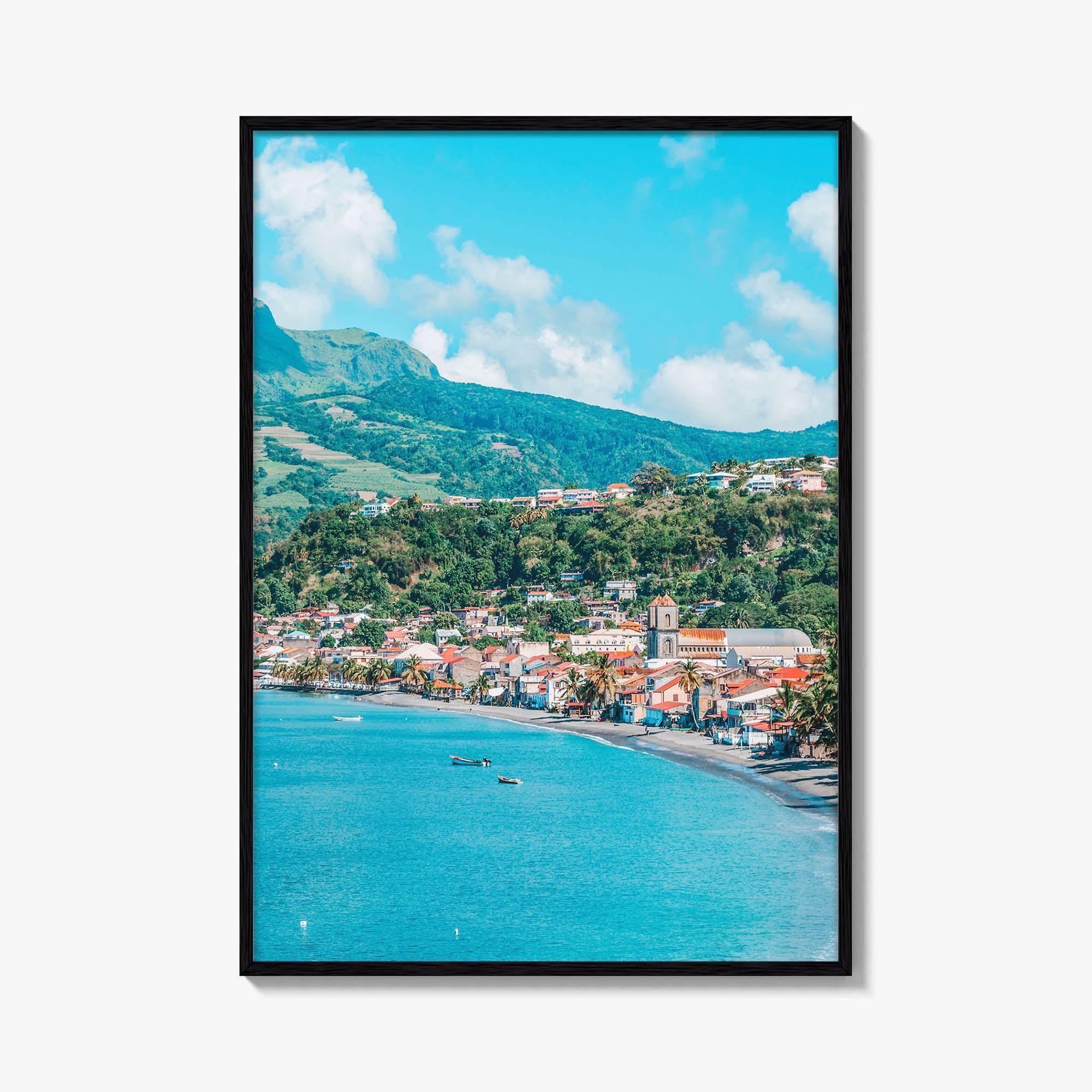 Martinique Fine Art Photo Print, Saint-Pierre, Mount Pelée Volcano, Caribbean Wall Decor