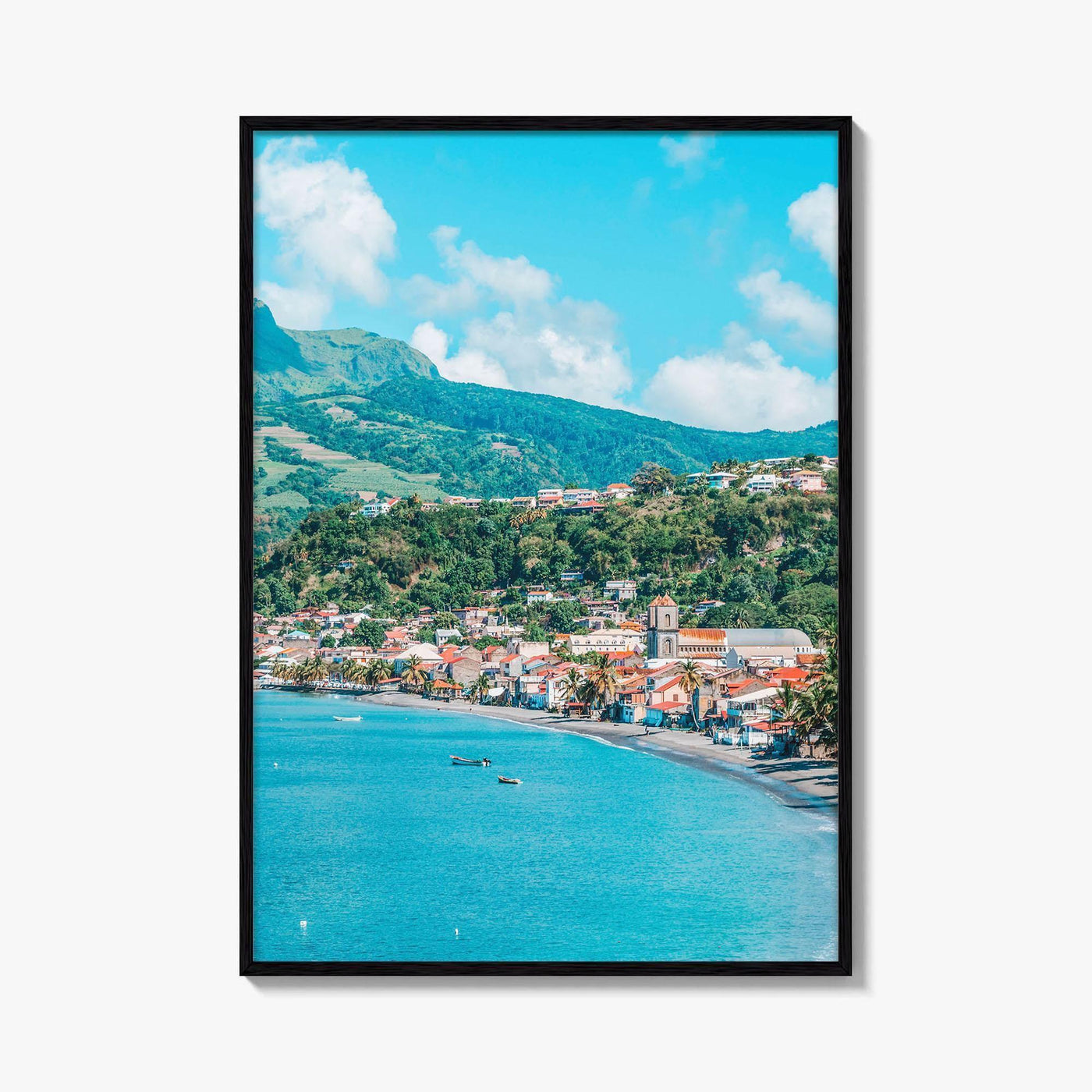 Martinique Fine Art Photo Print, Saint-Pierre, Mount Pelée Volcano, Caribbean Wall Decor