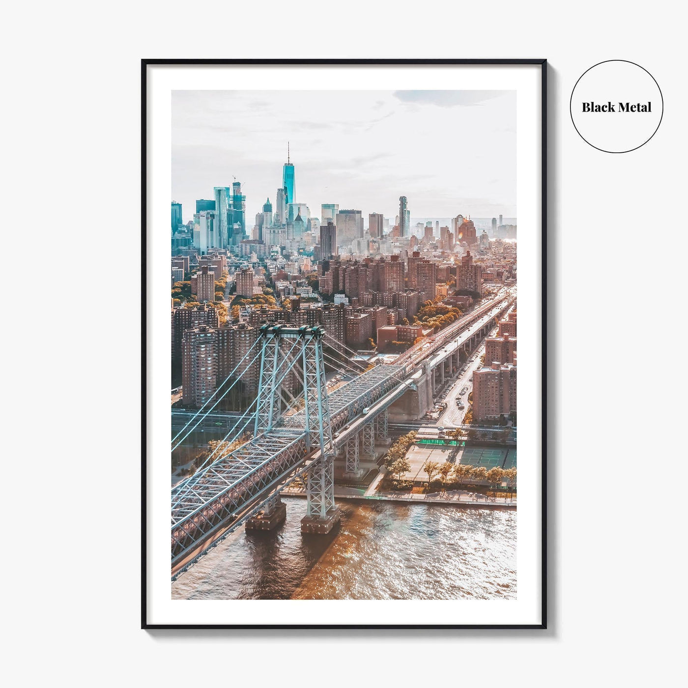Williamsburg Bridge New York Fine Art Photo Print, Brooklyn, East River, Manhattan, NYC