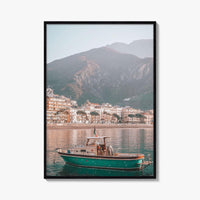 Maiori Fine Art Photo Print, Boat, Amalfi Coast, Campania Italy Wall Poster