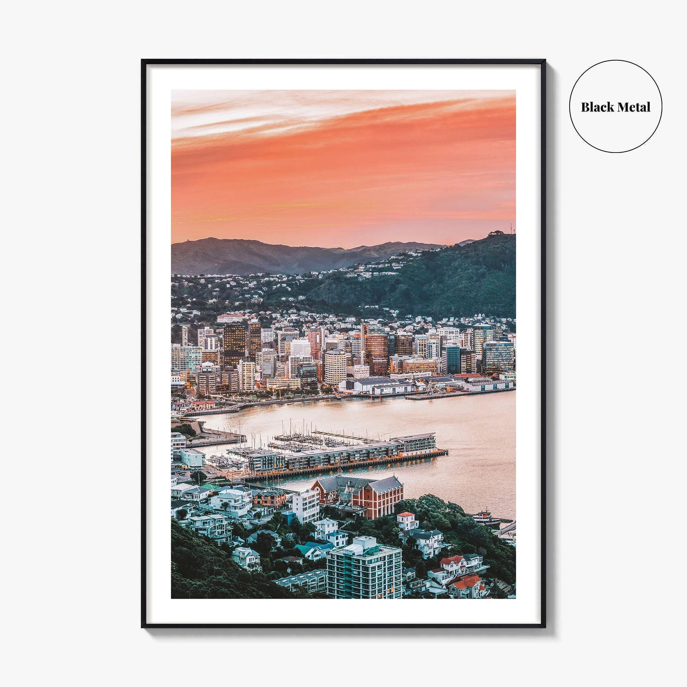 Wellington Fine Art Photo Print, Mount Victoria, New Zealand, Harbour, Wall Decor, Poster