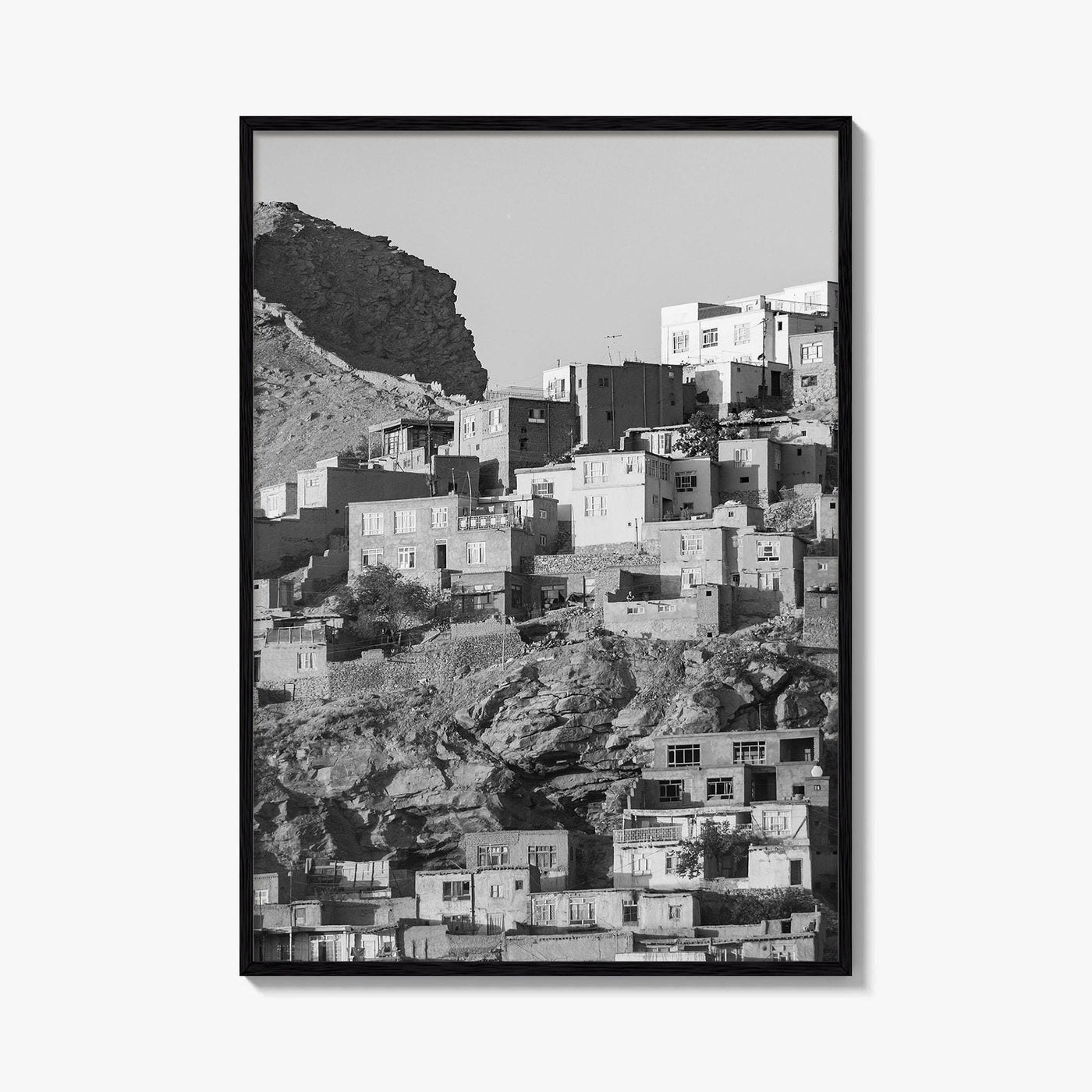 Kabul Black and White Fine Art Photo Print, Afghanistan City Wall Decor Poster