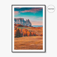 Alpe Di Siusi Fine Art Photo Print, Dolomites, Ortisei, South Tyrol Italy Poster