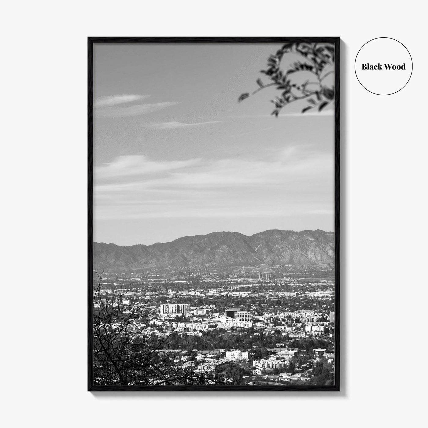 San Fernando Valley Black and White Fine Art Photo Print, Los Angeles Poster