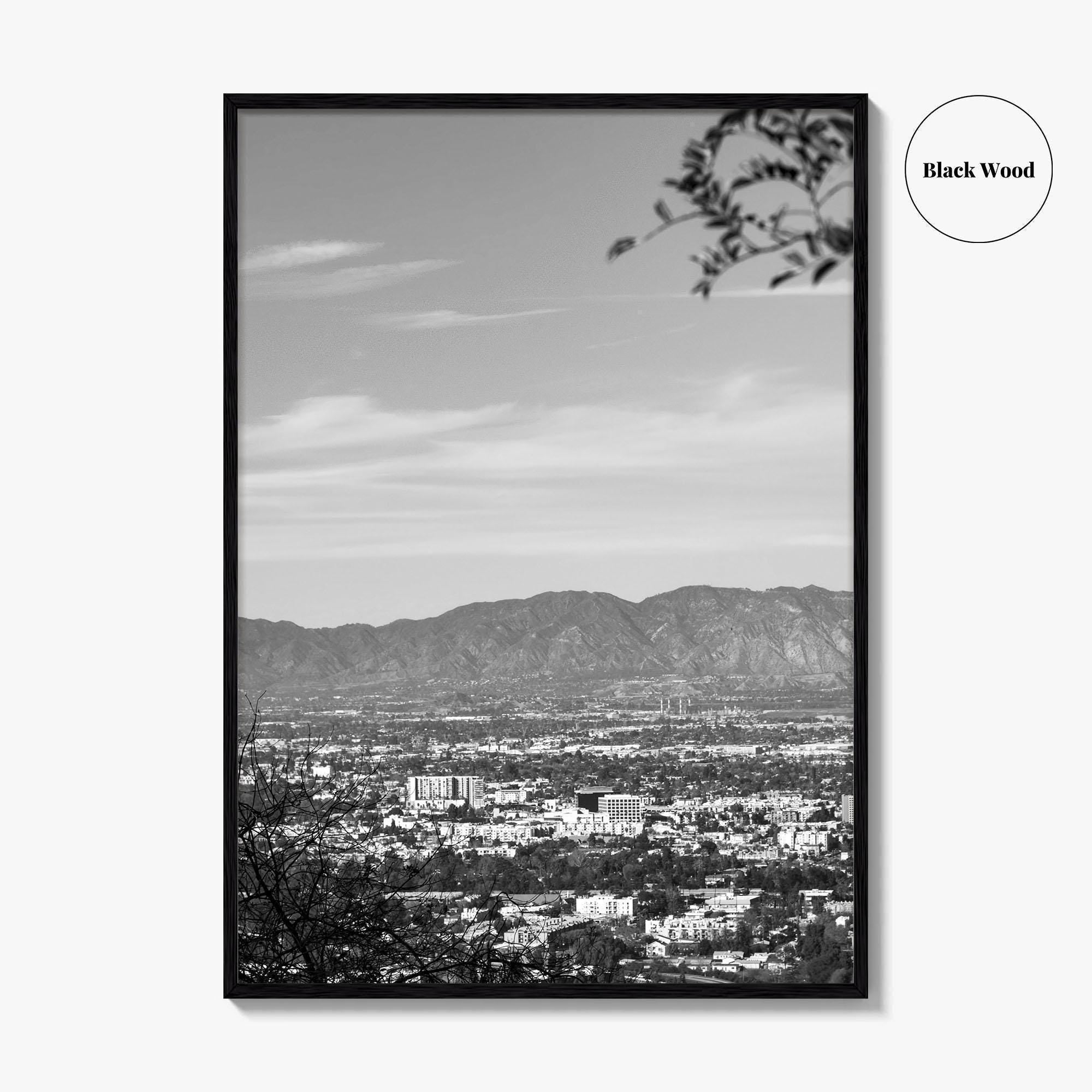 San Fernando Valley Black and White Fine Art Photo Print, Los Angeles Poster