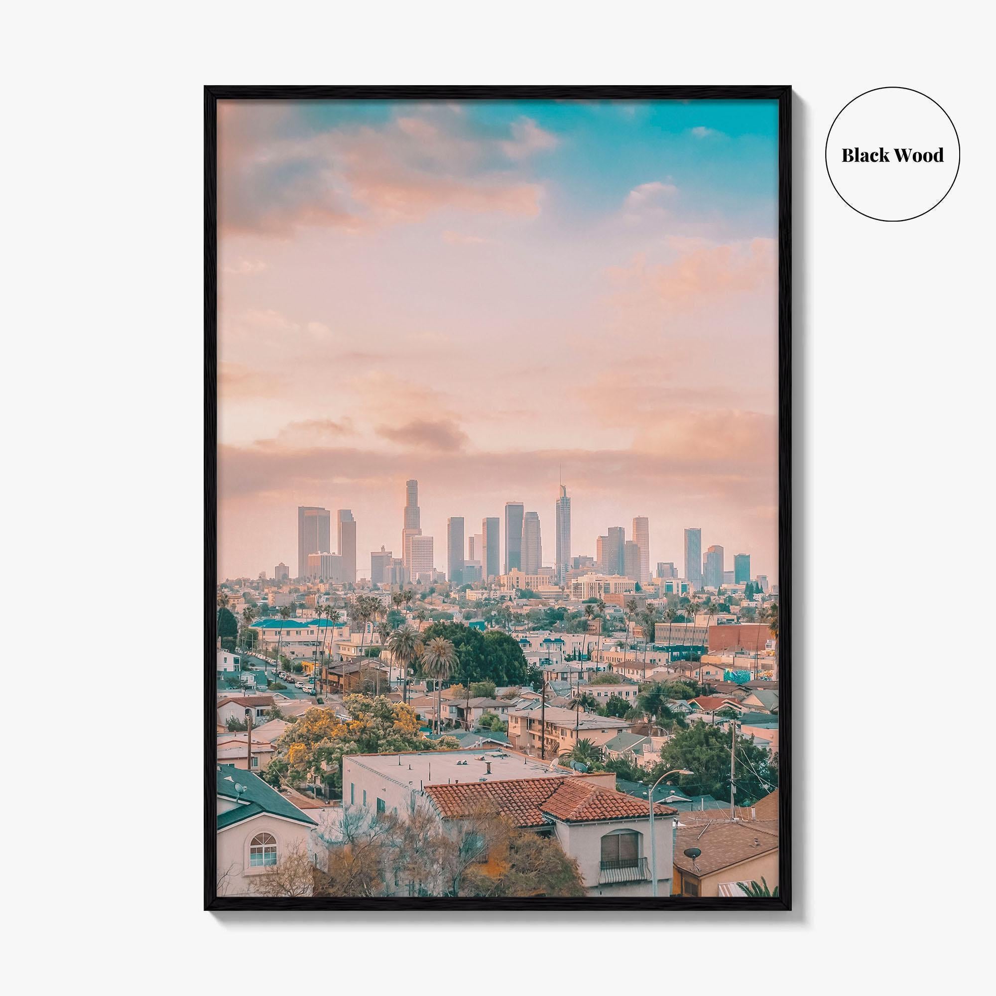 Los Angeles Skyline Fine Art Photo Print, Wall Poster, LA, California, USA