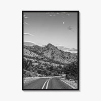Davis Mountains Black and White Fine Art Photo Print, Fort Davis Texas Panoramic