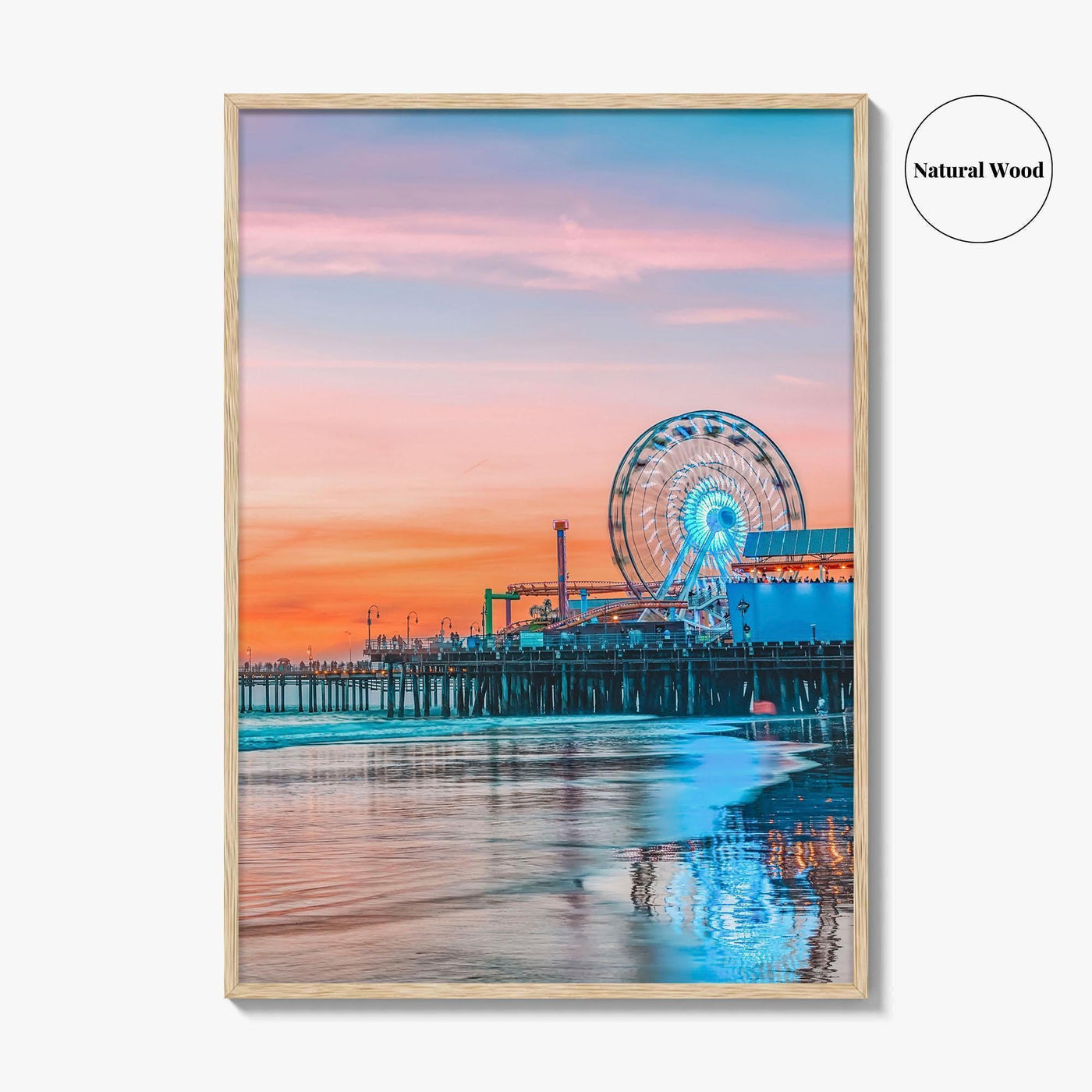 Santa Monica Fine Art Photo Print, Los Angeles, California, USA, Pier, Wall Poster