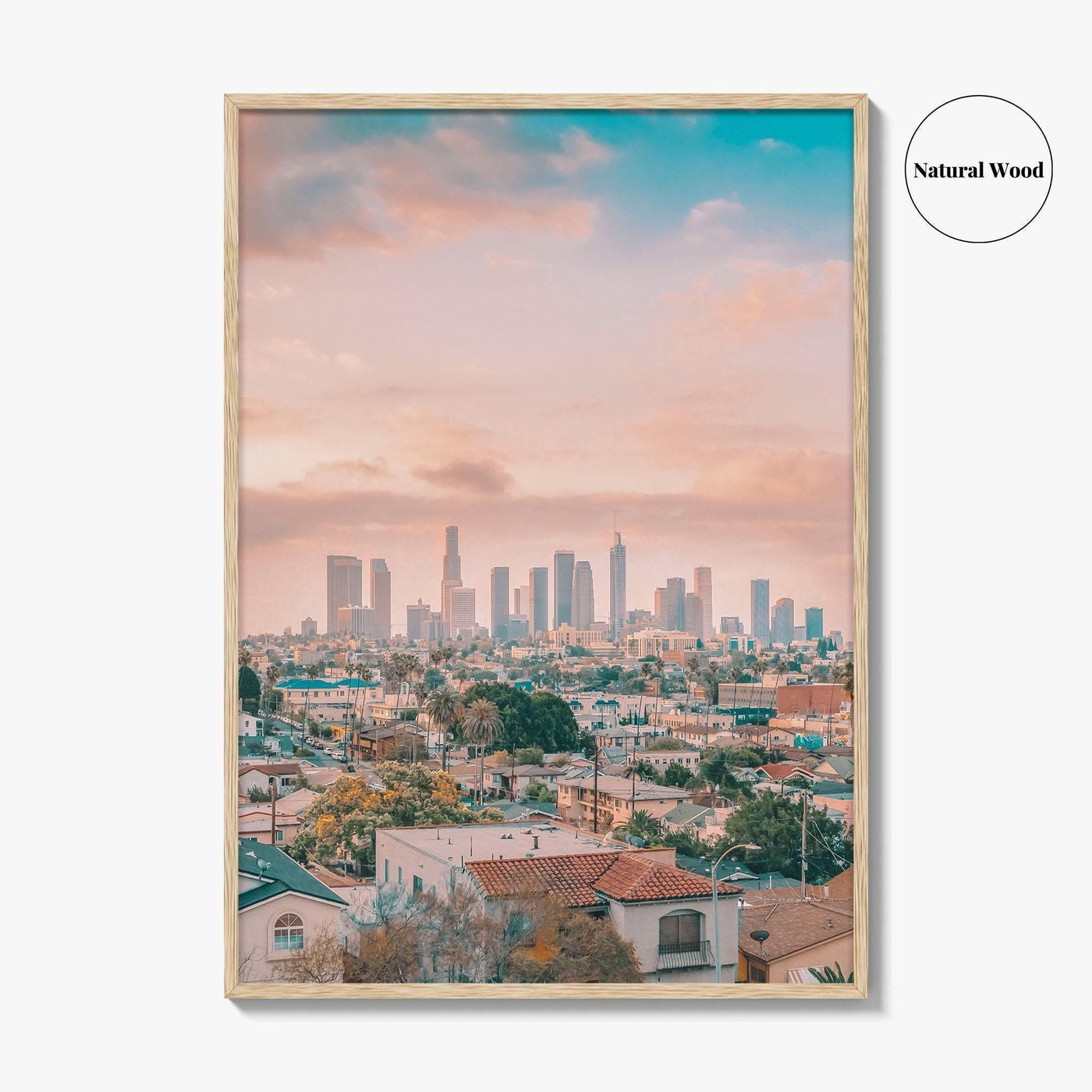Los Angeles Skyline Fine Art Photo Print, Wall Poster, LA, California, USA