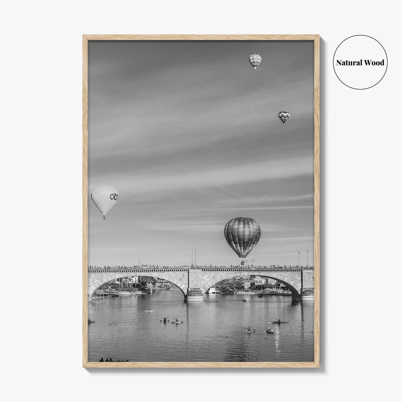 Lake Havasu City Black and White Fine Art Photo Print, London Bridge Arizona Poster