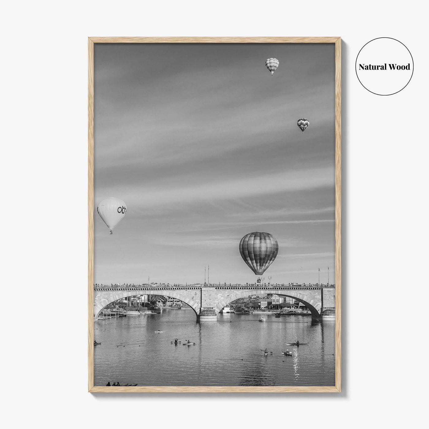 Lake Havasu City Black and White Fine Art Photo Print, London Bridge Arizona Poster