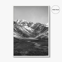 Denali National Park Black and White Fine Art Photo Print, Alaska, USA Poster