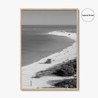 Siesta Key Black and White Fine Art Photo Print, Lido Beach, Sarasota Florida USA