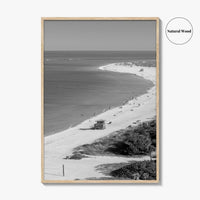 Siesta Key Black and White Fine Art Photo Print, Lido Beach, Sarasota Florida USA