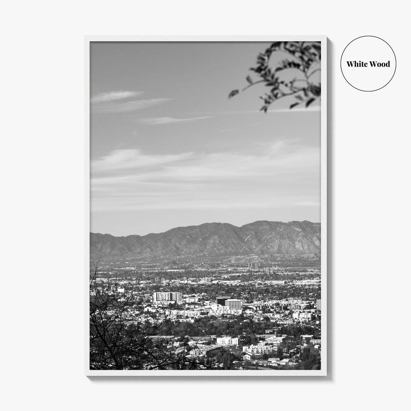 San Fernando Valley Black and White Fine Art Photo Print, Los Angeles Poster