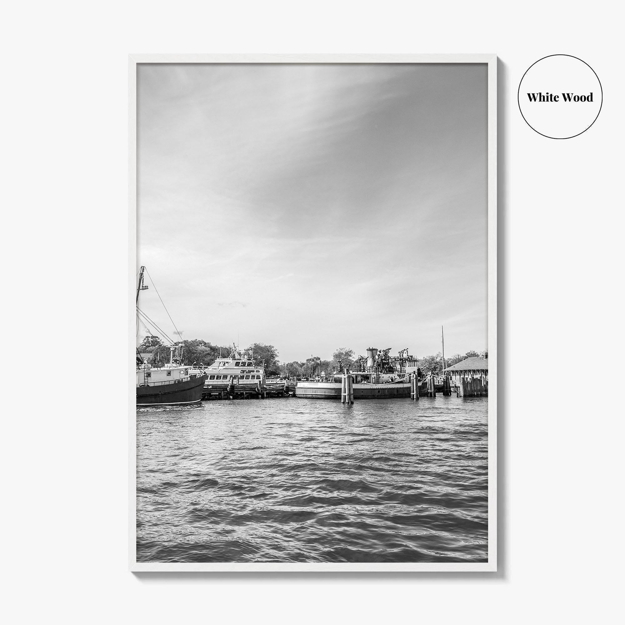 Greenport Black and White Fine Art Photo Print, Long Island New York NY Poster