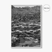Scottsdale Black and White Fine Art Photo Print, Arizona Mummy Mountain Paradise Valley Poster