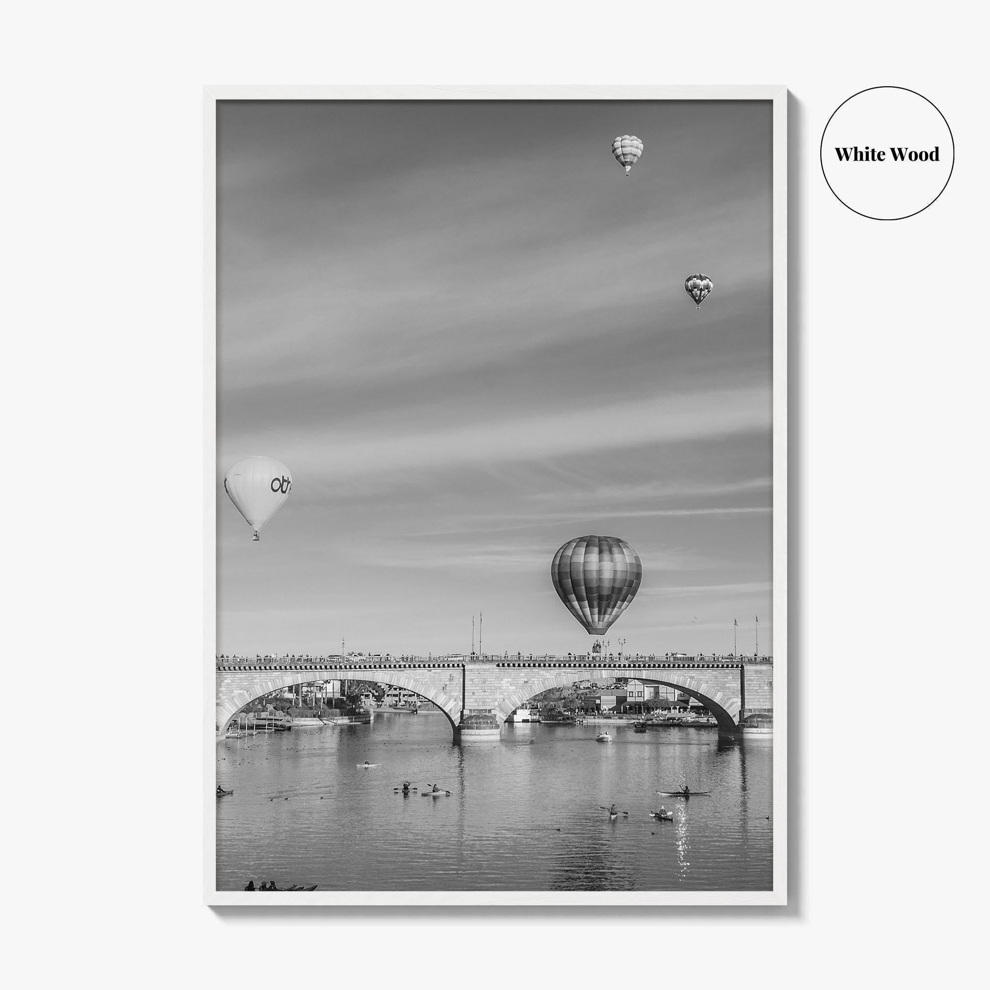 Lake Havasu City Black and White Fine Art Photo Print, London Bridge Arizona Poster