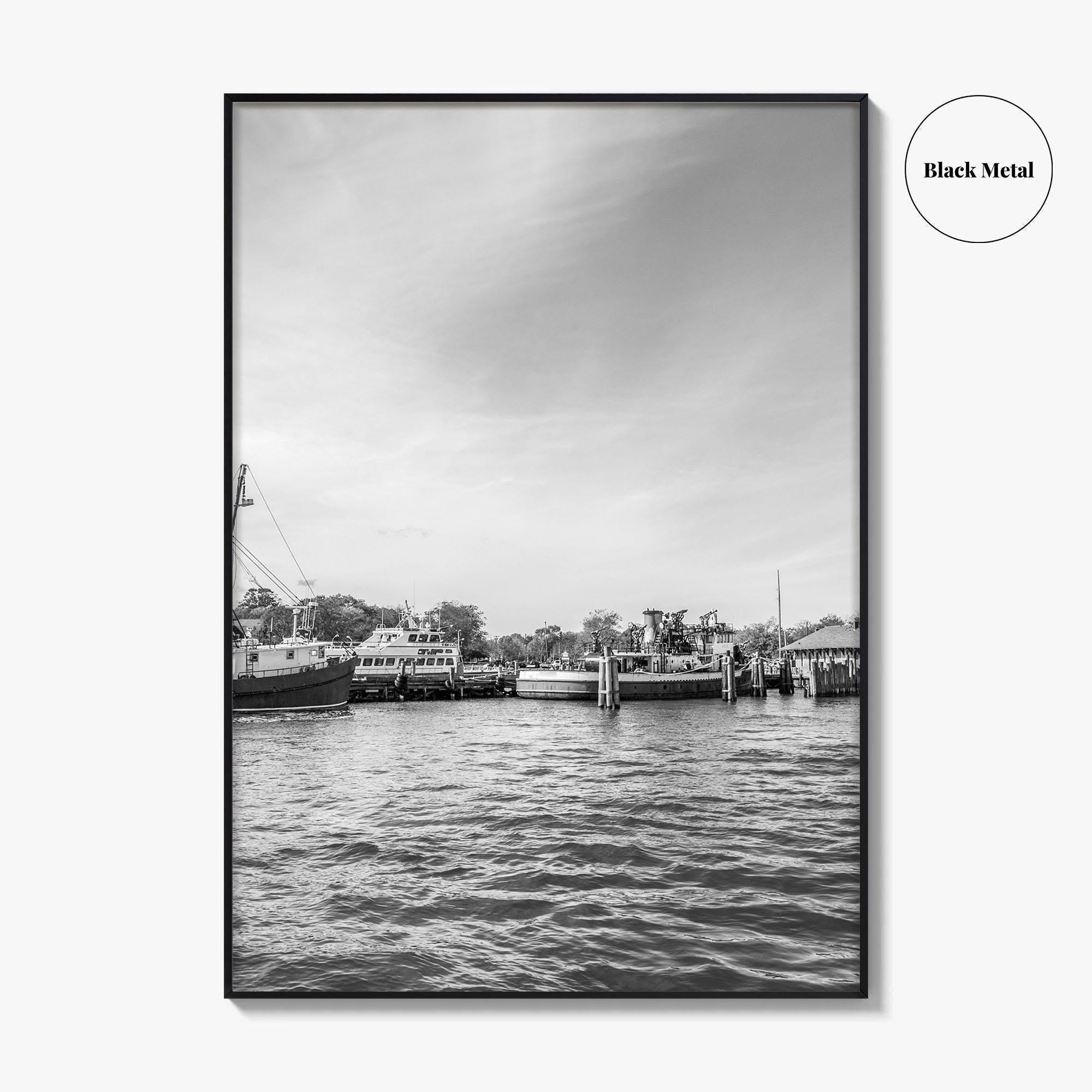 Greenport Black and White Fine Art Photo Print, Long Island New York NY Poster