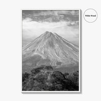 Colima Black and White Fine Art Photo Print, Mexico Landscape, Colima Volcano Poster
