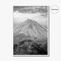 Colima Black and White Fine Art Photo Print, Mexico Landscape, Colima Volcano Poster