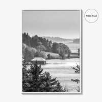 Acadia National Park Black and White Fine Art Photo Print, Bar Harbor Maine Poster