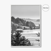 Acadia National Park Black and White Fine Art Photo Print, Bar Harbor Maine Poster