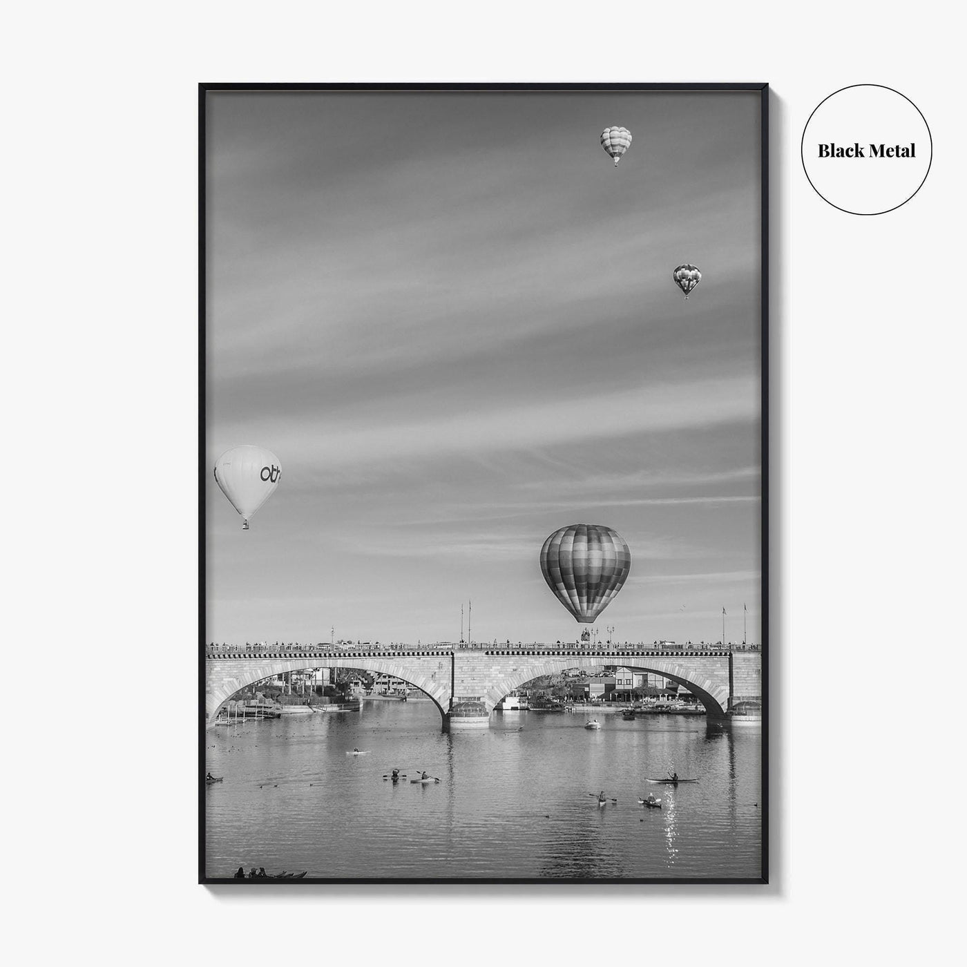 Lake Havasu City Black and White Fine Art Photo Print, London Bridge Arizona Poster