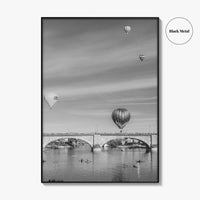 Lake Havasu City Black and White Fine Art Photo Print, London Bridge Arizona Poster